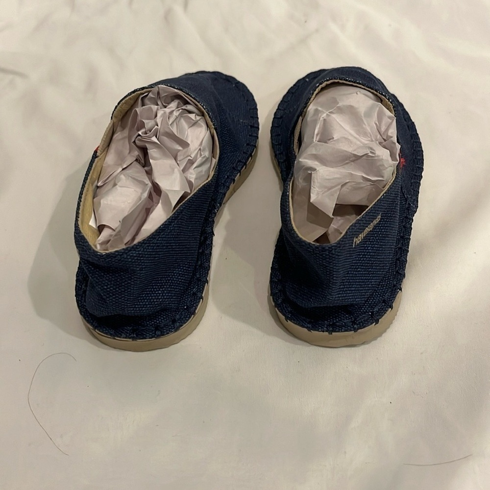 Blue, Jean HAVARIANAS flat kid shoe - Picture 4 of 6